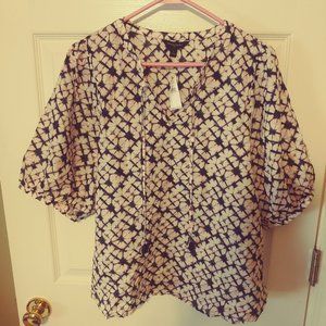 Peasant-Sleeve Blouse